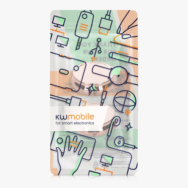 kwmobile 2x ピルケース ステンレス 持ち運び 薬入れ - 3仕切り ピルボックス 5.2x5.2x1.7cm