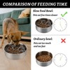 Anti-sling bowl cat anti-sling bowl dogs slow feeder dog bowl