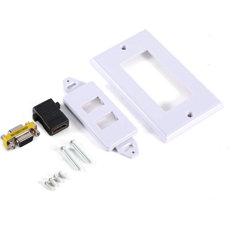 Yoidesu Panel de Pared Socket Enchufe de Pared Doble Puerto