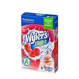 Wyler's Light Raspberry Singles To Go, 8 Drink Packets Per Box (Pack of 6)