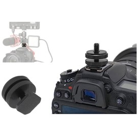 Hot Shoe Mount 1/4" Camera Adapter Screw Cold Shoe Washer Lock Nut with Screw Shooting Support Shoe Accessories Compatible with 1/4" Extension Fixed Screw Connection Adapter (HS-SCR 4pcs)