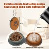 2-in-1 Collapsible Silicone Pet Bowl Double Compartment Portable Dog Cat