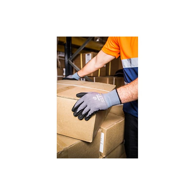 UCI GL138L Adept NFT® Nitrile Palm Coated Gloves - Grey