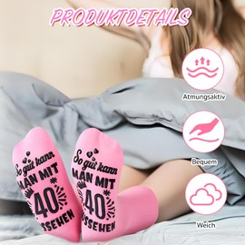 ZUFIO Funny Gift 30th Birthday Woman Including Cosmetic Bag for 30th Birthday - Retro Style, Birthday Socks, Inspiration Keyring Gift Ideas for Girlfriend Sister (1995)