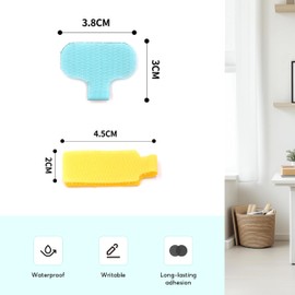 37 Pcs Cable Labels, Cable Cord Labels, Cord Identification Tags with Pen, Reusable Wire Label for Multiple Uses