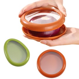 LINXIU Obst-Gemüse-Sparer Avocado Keeper Zwiebel Aufbewahrungsbehälter Vorratsbehälter Wiederverwendbare Kühlschrank-Aufbewahrungsbox Frischhaltedosen 2 Stück