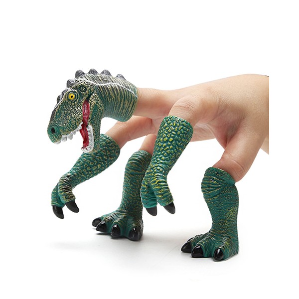 AQKILO® Dinosaur Finger Puppet Set, Animals Puppet Show Theater Props, Novelty Toys Weird Stuff Gifts