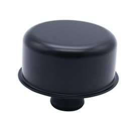 Black Round Push In Style Oil Breather Cover Compatible for 1-1/4" Hole Valve Cover