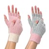 2 Pairs Fingerless Gloves for Women, Knitted Touch Screen Thermal
