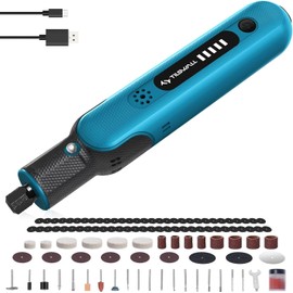 Tilswall New 8V Cordless Rotary Tool Kit with 105Pcs Accessories, 5-Speed Multi-Purpose Power Rotary Tools Set, Type-C Charging, Easy to Hold, for Sanding, Polishing, Drilling, Cutting, Carving, DIY
