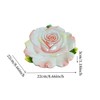 Minigift Ceramic Dessert Plate, 3D Hand-paint Champagne Rose Fruit Plate