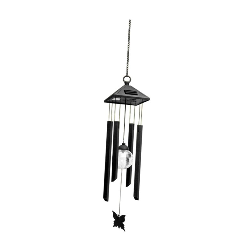 Baoblaze Outdoor Solar Light Wind Chime Hanging Decoration Sturdy Accessories