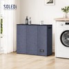 SOLEDI 180L 3-Section Laundry Hamper with Lid, Extra Large Dirty