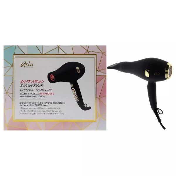 Aria Beauty Infrared Blowdryer With Ionic Technology - Black -