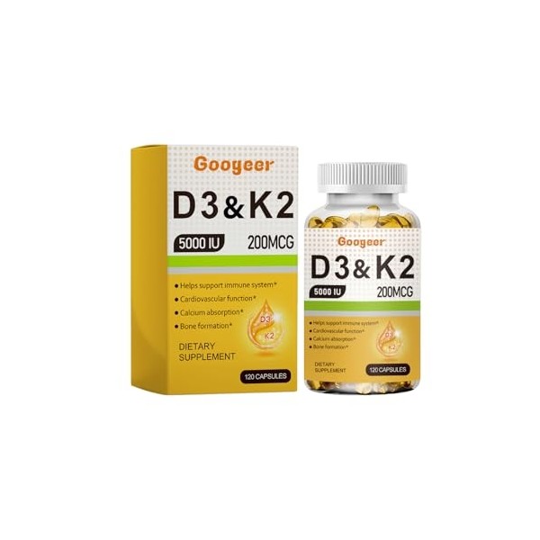 d3 k2 Vitamin 5000 IU, k2 d3 Vitamin Supplement, Support