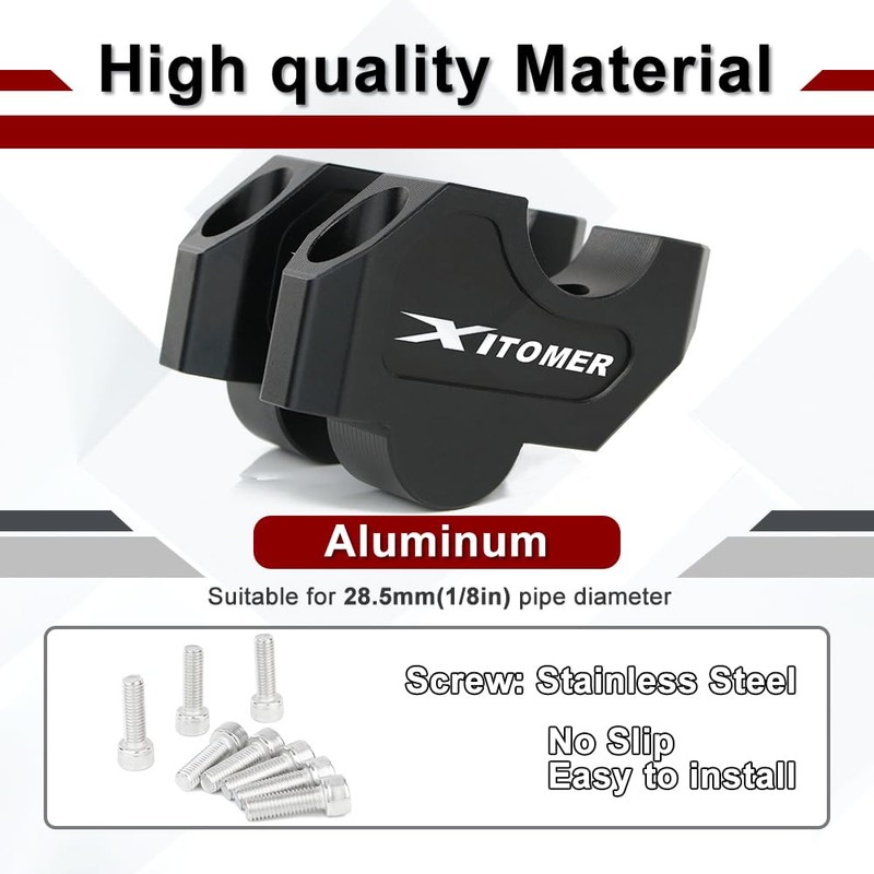 Xitomer Handlebar Risers Compatible with Tenere 700 XTZ690 2019-2024, Tenere