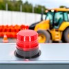 LED Strobe Light - Round Red Warning Safety Flashing Beacon,