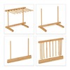 Relaxdays Pasta Dryer, 8 Bars, Long Pasta, Space-saving, Foldable, Bamboo