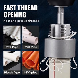 PVC Pipe Threading Tool,Pipe Thread Cutting Tool | Integrated Internal External Cutter Wear Resistant Tap Dies for Professional Repair Electric Drill Home Outdoor