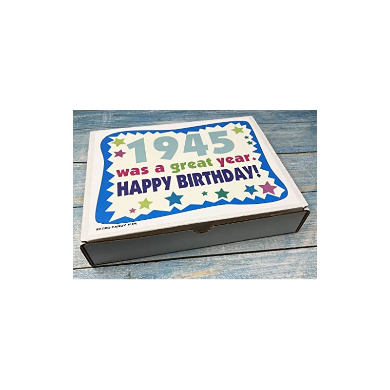 RETRO CANDY YUM ~ 1945 81st Birthday Gift Box of