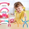 YUESIKJ 6 Pcs Teleskop Saugnapf Giraffe,Saugnapf Spielzeug Kinder Tiere,Spielzeug Roboter