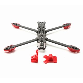 Mark4 7inch 295mm with 5mm Arm Quadcopter Frame 3K Carbon Fiber 7'' FPV Freestyle  Remote Control Racing Drone with Red Print Parts for DIY FPV