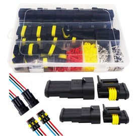 Twippo 20 Kits 3 Pin Connector Automotive Electrical Connectors Quick Connect 3 Pin Wire Connectors Waterproof Connector 3 Way Wire Connector