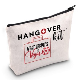 PYOUL Las Vegas Zipper Hangover Bags Bachelorette Birthday Party Gift Vegas Birthday Travel Toiletry Bag (Hangover in Vegas B EU)