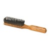 Redecker Wild Boar Bristle Hairbrush with Waxed Olive Wood Handle,