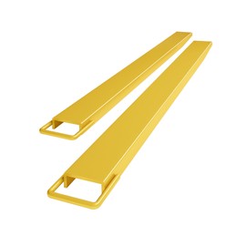 AOILE Pallet Fork Extensions 84 Inch Length 4.5 inch Width, Fork Extenders for Forklift, 1 Pair Forklift Extension, Yellow