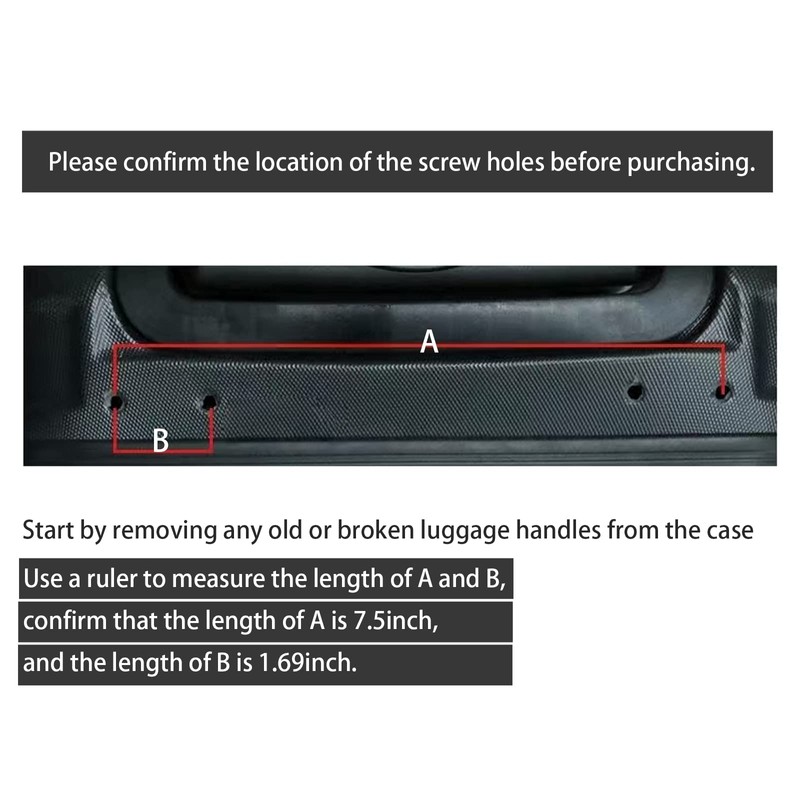 Nuoze 9 inch Replacement Luggage Suitcase Handle Carry Strap Luggage