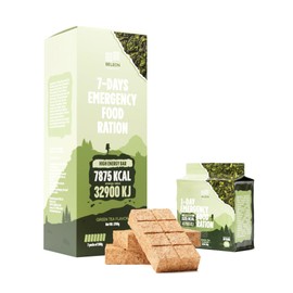 MRE Emergency Food Supply - 7-days Green Tea Biscuit Bars MRE Meals Military 2024 Survival Kit - 20 Years Shelf Life Camping Hiking Supplies