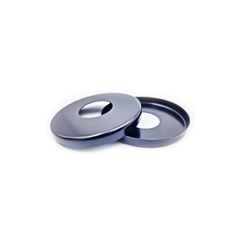 2 x 26mm G3/4 Black Tap Shower Pipe Cover High