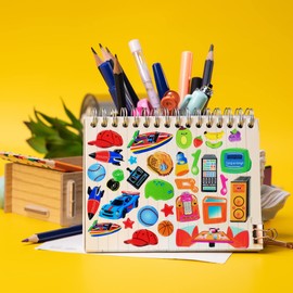 Sinceroduct puffy stickers for kids, 1600+ cute stickers-variety of designs,including animals, cars, flowers, fruits and more.