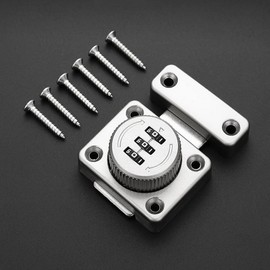 Digital Password Lock for Drawers, Cabinets, and Furniture Drawer Lock Black