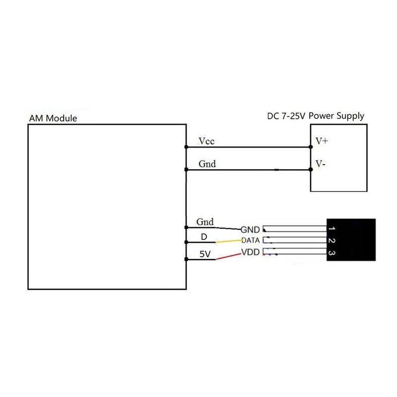 Temperature Data Acquisition Module 8CH Collection Logger RS485 DC7‑25V for
