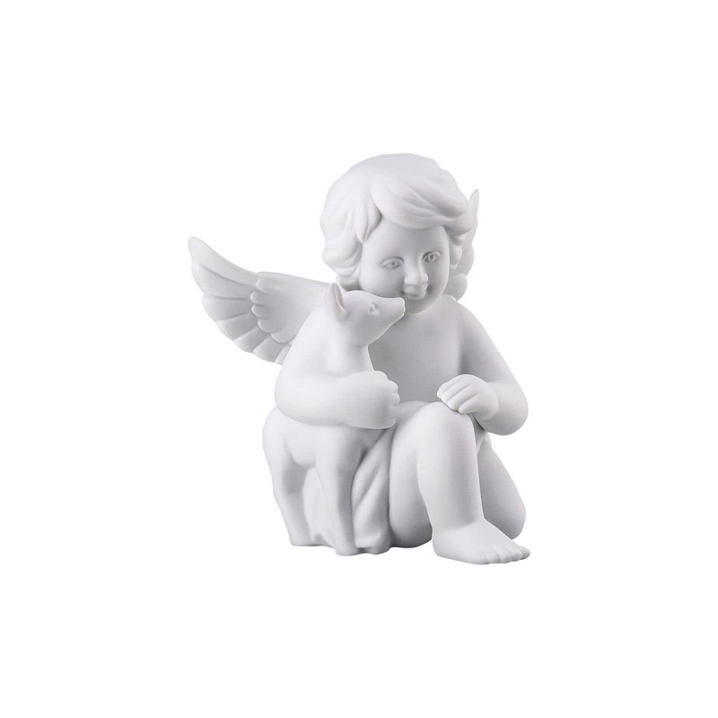 Rosenthal Angel Medium White Matt Angel with Bambi
