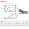 Stainless Steel Heavy Duty Boat Hand Rail Fitting, 30 Degree