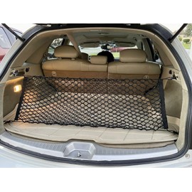 EACCESSORIES EA Trunk Organizer Cargo Net for Infiniti FX35 FX37 FX45 FX50 QX70 2003-2020 – Envelope Style Cargo Net for SUV - Premium Mesh Car Trunk Organizer - Compatible with FX35 FX37 FX50 QX70