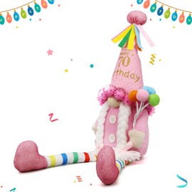 Happy Birthday Gifts for Women, Funny Happy Birthday Gnomes Gifts for Women Best Friends Mom Mother Her Sister Happy Birthday Gift Ideas Birthday Decor Decorations (Happy 70th birthday Women-plush)