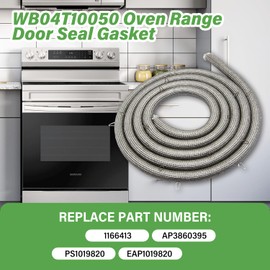 WB04T10050 Range Oven Door Gasket Compatible with GE, replace 1166413 AP3860395 PS1019820 EAP1019820