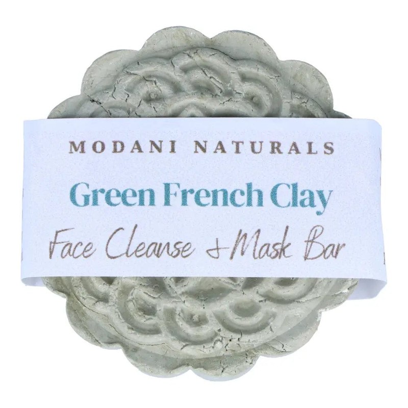 Modani Naturals Cleanse & Mask Bar - French Green Clay