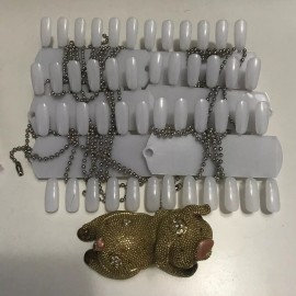 OPI- Blank Nail Color Palettes with Beaded Chains - Set of 6