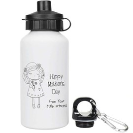 Azeeda 400ml 'Happy Mother's Day From Your Princess' Kids Reusable Water/Drinks Bottle (WT00084217)