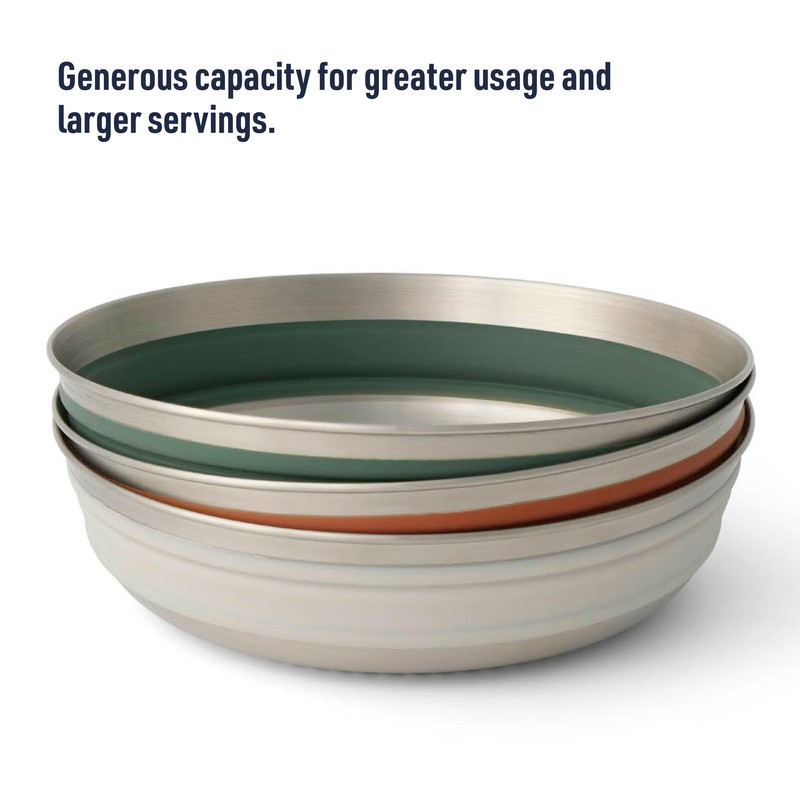 Sea to Summit Detour Stainless Steel Collapsible Bowl Large -