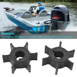 Dokili Water Pump Impeller 6E0-44352-00 6E0-44352-003 6EO-44352-00 47-96305M 18-3073 for 1986-2020 Yamaha Mercury Mariner 4HP 5HP 6HP 2/4Stroke 1Cylinder Outboard Engine