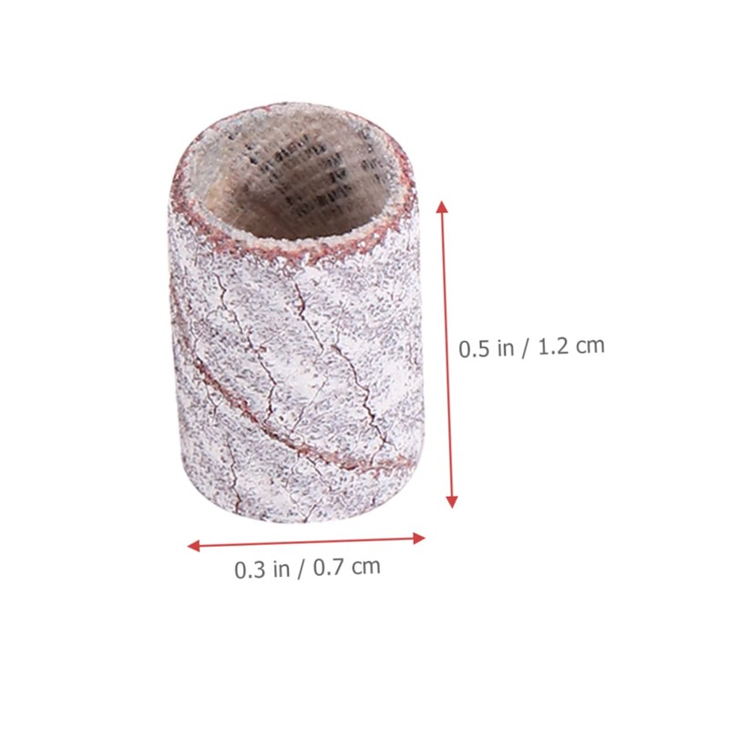 Ipetboom Nail Polishing Sand Strips 200pcs White Nail SANDING Bands