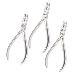 OdontoMed2011 Set of 3 Pieces Orthodontics Adhesive Removing Pliers Adhesive Remover Stainless Steel Ortho Plier Dental Instruments