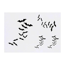 Azeeda 4 x 'Fledermäuse' Temporäre Tattoos - Wasserfest, Hautfreundlich & Ungiftig · Transfers in Verschiedenen Größen (TO00056540)