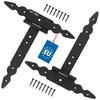 KOTARBAU® Pack of 2 T Hinges Black L: 250 mm